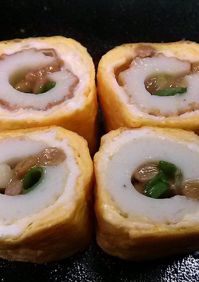 納豆ちくわ卵焼き-レシピのメイン写真