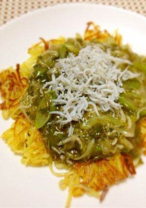 湘南しらすと足柄茶のあんかけ焼きそば-レシピのメイン写真