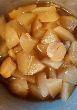 ホタテ缶と大根の煮物。-レシピのメイン写真