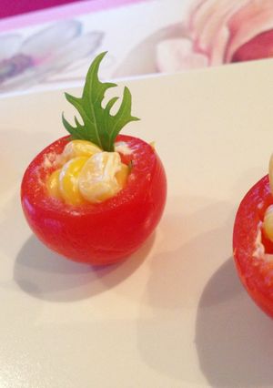 簡単♪お弁当にプチトマトの彩りサラダ-レシピのメイン写真