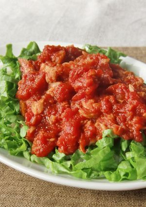 簡単！トマト缶＆ツナ缶の濃厚甘辛丼-レシピのメイン写真