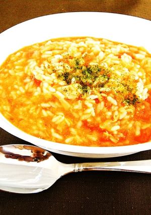 介護食【残りごはんで簡単トマトリゾット】-レシピのメイン写真