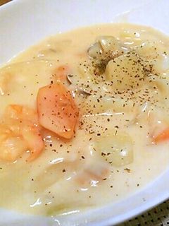 シーフードたっぷり♡クリームシチュー-レシピのメイン写真