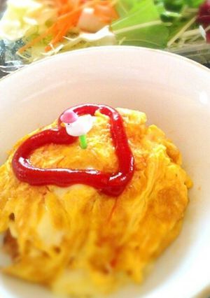 かわいい小さなチーズオムライス-レシピのメイン写真