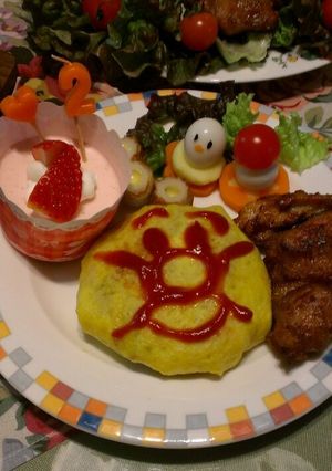 ２歳おめでとうプレート-レシピのメイン写真