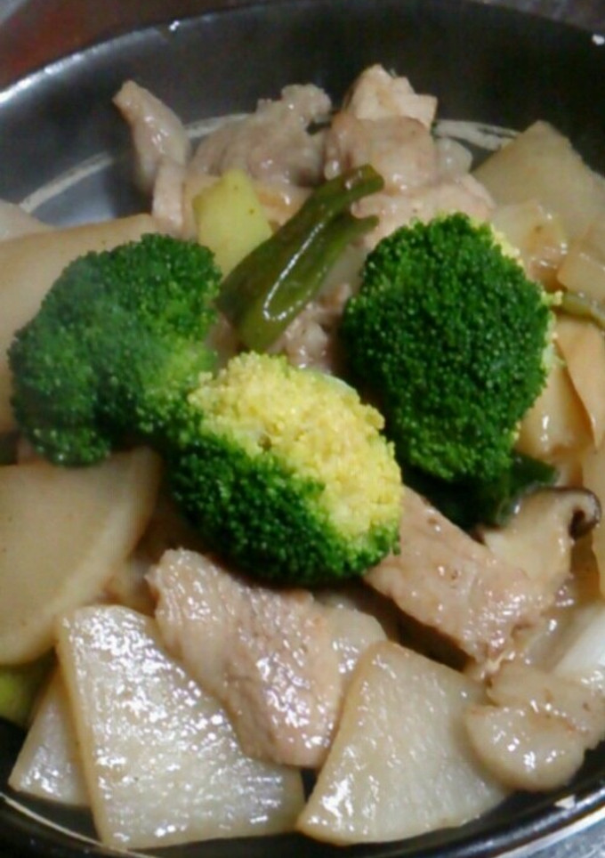 豚肉と大根の炒めもの-レシピのメイン写真