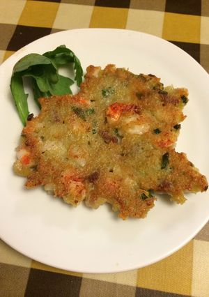 もちもち(o^^o)‼️れんこんのお焼き-レシピのメイン写真