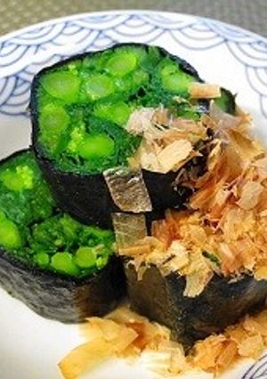 菜の花の土佐海苔巻き-レシピのメイン写真