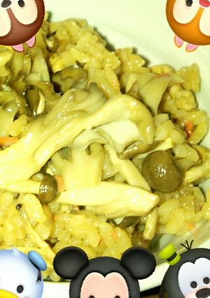 簡単！キノコの炊き込みご飯-レシピのメイン写真