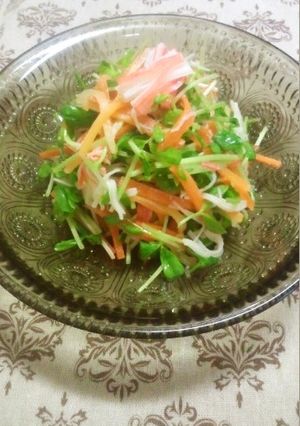 豆苗と人参のサラダ-レシピのメイン写真