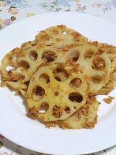 レンコンとツナのカレー金平-レシピのメイン写真