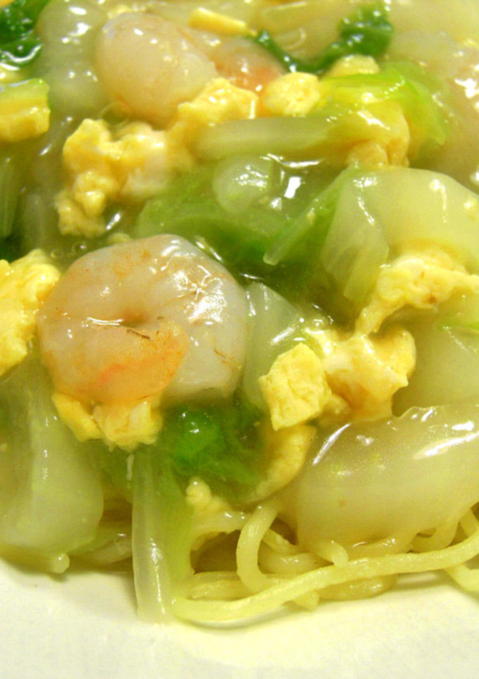エビたま白菜のあんかけ焼きそば-レシピのメイン写真