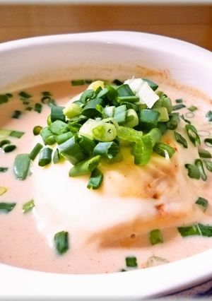 レンジで時短！ぷちっと鍋で豆乳キムチ豆腐-レシピのメイン写真