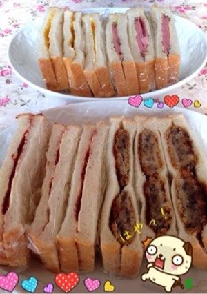 大急ぎでサンドイッチ〜(o˘◡˘o)-レシピのメイン写真