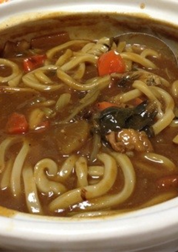 鍋の残りをカレーうどんにリメイク-レシピのメイン写真