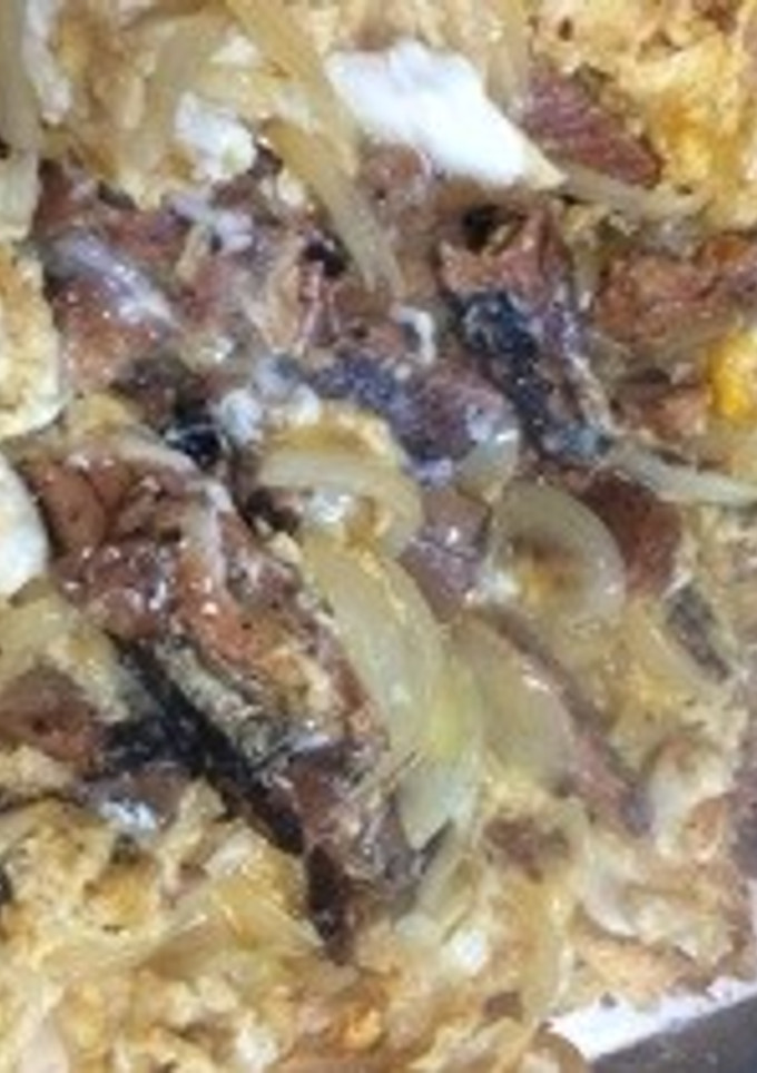 缶詰め サンマの蒲焼 卵とじ ウナとじ風-レシピのメイン写真