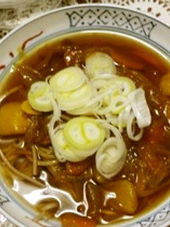 あまったカレーで簡単カレーそば-レシピのメイン写真