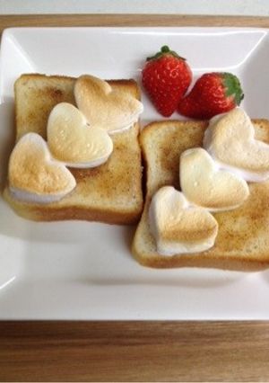 バレンタインに❤︎マシュマロトースト-レシピのメイン写真