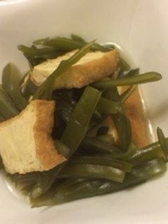 簡単☆厚揚げと茎わかめの煮物-レシピのメイン写真