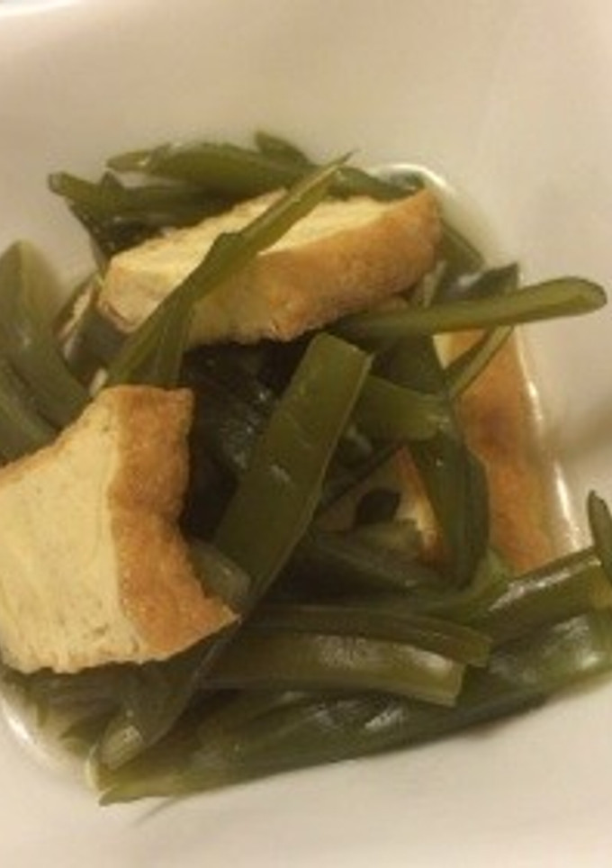 簡単☆厚揚げと茎わかめの煮物-レシピのメイン写真