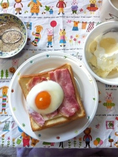 ハニーマスタードエッグトースト-レシピのメイン写真