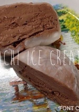 雪見だいふく風スイーツ(チョコアイス)-レシピのメイン写真