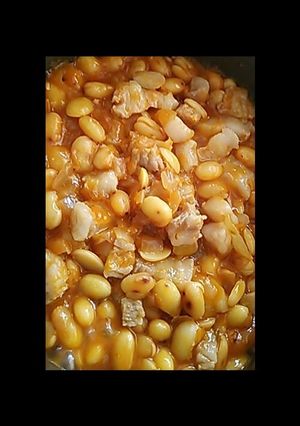 大豆と豚バラの簡単煮込☆キムチ風味-レシピのメイン写真
