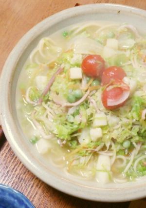 簡単スープパスタ-レシピのメイン写真