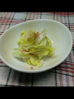 すぐできる 白菜の梅あえ-レシピのメイン写真