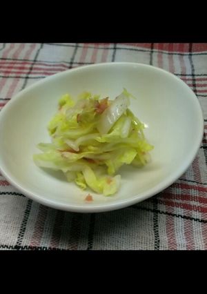 すぐできる 白菜の梅あえ-レシピのメイン写真