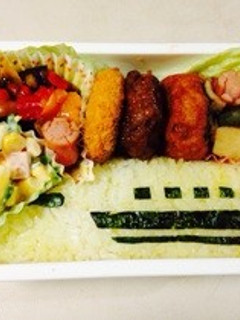 キャラ弁☆ドクターイエロー-レシピのメイン写真