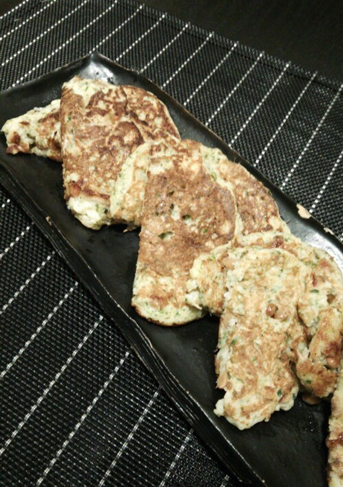 ふわふわ納豆とろろ焼き-レシピのメイン写真