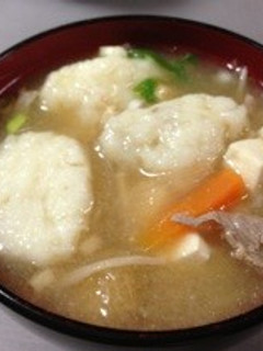 ふわふわ自然薯in豚汁-レシピのメイン写真