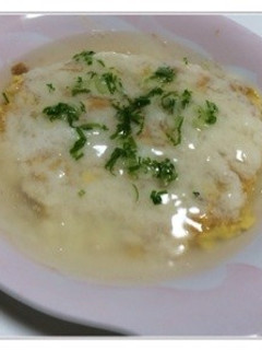 簡単☆あんかけ納豆オムレツ-レシピのメイン写真