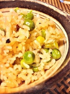 【60分】お吸物の素で♩ふっくら豆ごはん-レシピのメイン写真