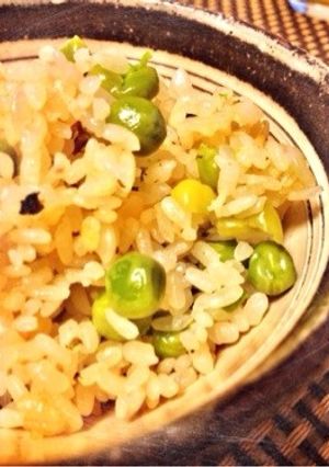 【60分】お吸物の素で♩ふっくら豆ごはん-レシピのメイン写真