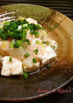 豆腐と白菜の明太子あんかけ-レシピのメイン写真