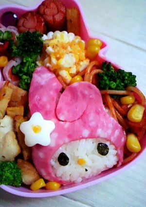 【ｷｬﾗ弁】マイメロ弁当♥-レシピのメイン写真