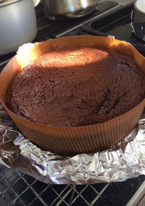ベイクドチョコチーズケーキ-レシピのメイン写真