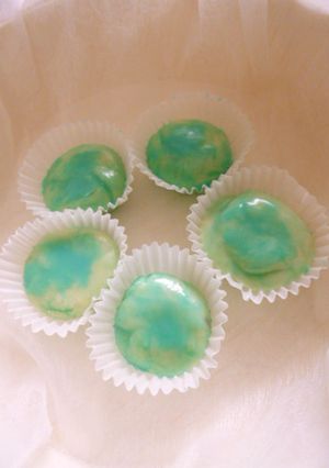 バレンタイン♡ブルーのホワイト生チョコ-レシピのメイン写真
