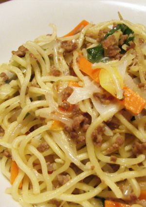 給食の味❤生姜そぼろ塩焼きそば-レシピのメイン写真