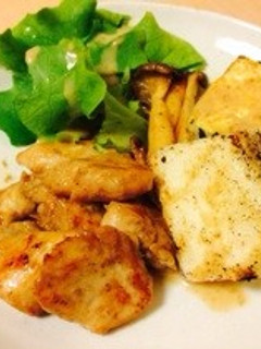 ムネ肉とエリンギのゴマ醤油ソテー-レシピのメイン写真
