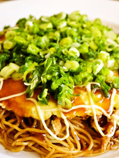 府中焼き風焼きそば いか天入りが広島の味-レシピのメイン写真