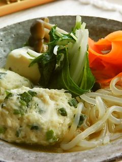 ヘルシー三昧*鶏団子&しらたきスープ*-レシピのメイン写真