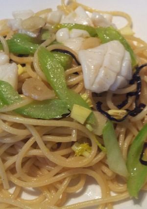 いかとセロリの塩昆布パスタ-レシピのメイン写真