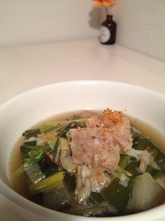 おねぎのスープ with シュウマイ-レシピのメイン写真