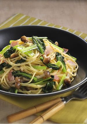 小松菜のカンタン和風パスタ-レシピのメイン写真