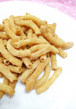 離乳食おやつ(9ヶ月～）＊マカロニきな粉-レシピのメイン写真