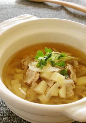 豚肉とジャガイモのおかずスープ-レシピのメイン写真
