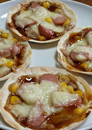 簡単餃子の皮♡ピザ♡-レシピのメイン写真